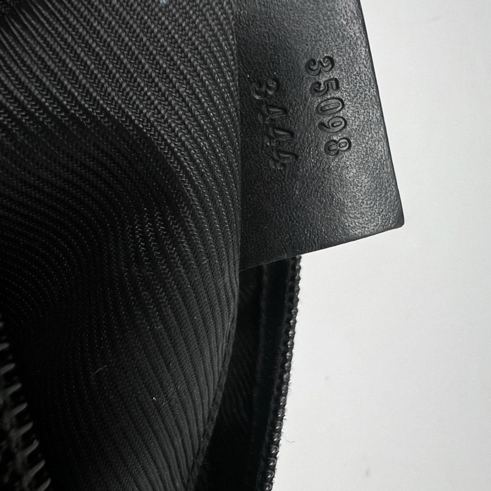 Gucci Black Denim Monogram Hobo Half Moon Shoulder Bag - Picture 13 of 14